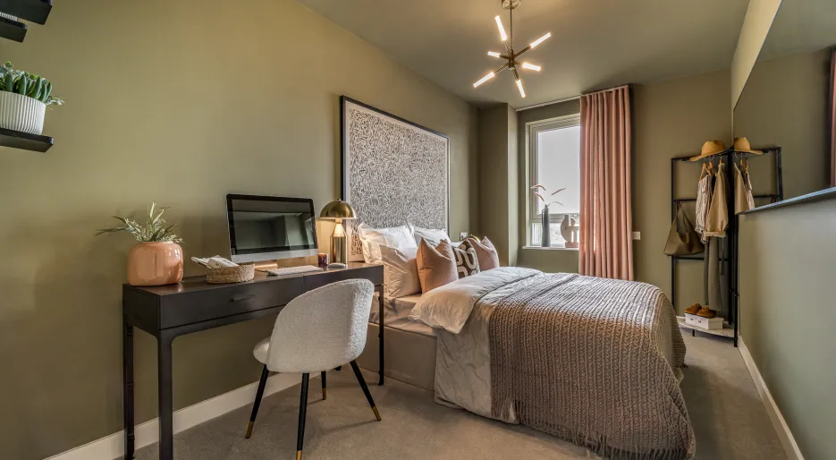 Dagenham Green, 2 bed show home, Bedroom 2